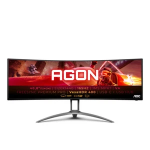 Aoc Monitor 49" W-LED UltraWide 5K HD 5120x1440p - AG493UCX2 AGON - Foto 1 di 10