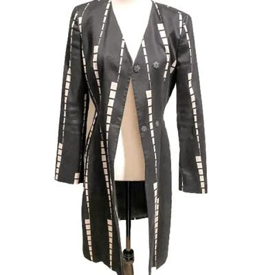 Blazer/Chaqueta ETRO Blanco y Negro Geométrica Doble Pecho Talla 38/Pequeña Foto 1 de 4