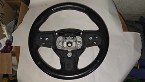 2015-2023 OEM Chrysler 300 S Steering Wheel Black Leather w/ White Stitching - Picture 1 of 13