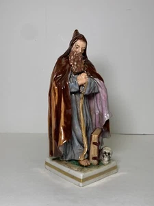 Antike Ernst Bohne & Söhne Mönch Figur deutsches Porzellan 6,25" - Bild 1 von 4