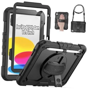 Case for iPad 10th Generation Case 10.9 Inch For iPad 10th Generation Black - Picture 1 of 7