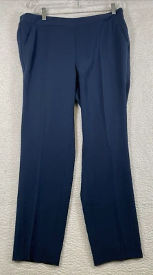 Calça feminina ARMANI COLLECTZIONI azul perna reta, tamanho 8 - Imagem 1 de 4