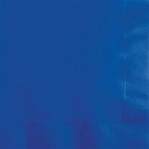 Cobalt Blue 3-Ply Dinner Paper Napkins 25 Per Pack Tableware Party Decorations - Image 1 of 1