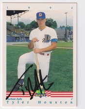 1991 CLASSIC BEST TYLER HOUSTON AUTO DURHAM BULLS #91
