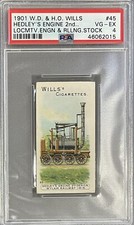 1901 WD & HO Wills Locamotives & Rolling Stock #45 HEDLEY’S ENGINE… PSA 4 VG-EX