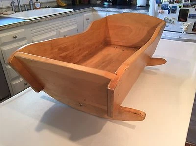 Vintage Constructive Playthings Baby Doll~Cat~Dog Bed Cradle Crib Rocker 30" - Image 1 of 4
