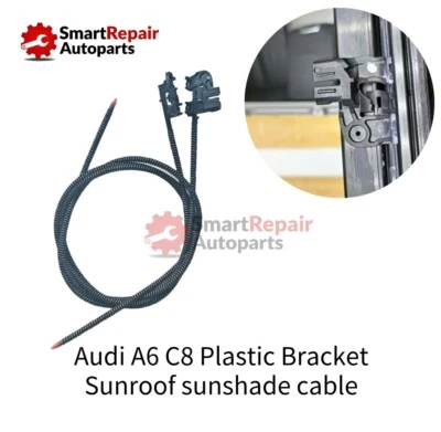 4K5877409 Para 18-24 Audi A6 S6 C8 Techo Corredizo Trasero Parasol Cable Plástico Foto 1 de 4