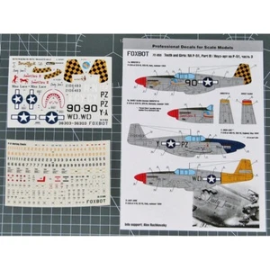 Calcomanías FOXBOT 72-053 escala 1:72 U.S.A.F. Mustang North American P-51 nariz parte 3 - Imagen 1 de 20