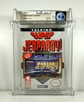 TALKING SUPER JEOPARDY  New Nintendo NES Factory Sealed WATA Grade 9.8 A+ Mint - Image 1 of 4