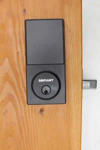 Defiant Touchpad Deadbolt Matte Black 1009258135 #8oi - Picture 1 of 5