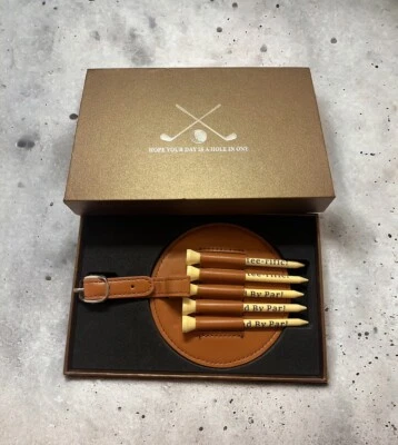 Dad Golf Bag Tag with 5 Tees Set 3-1/4 inch Golf Tees Bulk for Fathers Birthday - Image 1 of 4