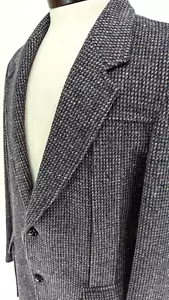 Vtg 70s PENDLETON Mens 38/S Western Gray Tweed Blazer 100% WOOL Jacket USA FLAW* - Picture 1 of 12