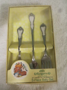 1881 Rogers 3-Piece Baby Set Oneida Stainless Silverware NIB - Picture 1 of 4