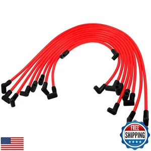 10mm High Performance Spark Plug Wire Sets Compatible with HEI BBC SBC 350 45 - Picture 1 of 5