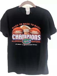 Step Ahead Mens Tee Shirt Florida Gators Champions Back To Back To Back Sz Small - Picture 1 of 7