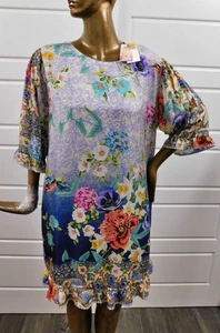 Johnny Was Valeria Floral Lined Dress $320rt sz XXL NWT - Picture 1 of 7