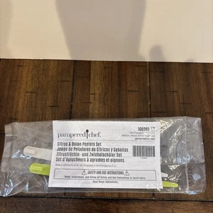 2 Pack New Pampered Chef Citrus & Onion Peeler 100265 Orange Lemon Lime - Picture 1 of 6