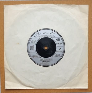 GENESIS: Turn It On Again / Behind The Lines Part 2 - UK 7" (45); French press - Picture 1 of 2