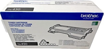 Cartucho de tóner genuino Brother TN-450 negro de alto rendimiento NUEVO SELLADO DE FÁBRICA Foto 1 de 2
