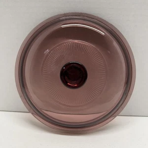 Pyrex Vision Visions Round Cranberry Glass Lid Replacement V1.5C 7.25" - Picture 1 of 11