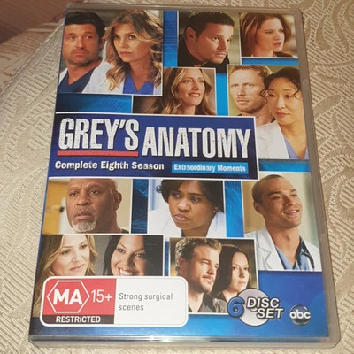 Grey's Anatomy - Complete Eighth Season / Series 8 (DVD, 2011) 6 Disc Set - image 1 of 2