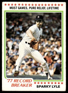 1978 TOPPS SPARKY LYLE NEW YORK YANKEES #2