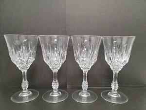 (4er Set) - Capri Kristall 8 Unzen Wein/Wasser Kelch Stielgläser Gläser - Bild 1 von 4