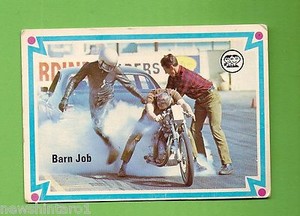 #D215. 1974  SCANLENS CHOPPERS & HOT BIKES CARD #41  BARN JOB