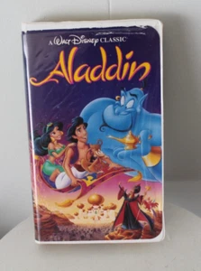 Walt Disney Classic Aladdin Black Diamond VHS 1992 Movie #1662 1ST EDITION W/Ads - Imagen 1 de 4