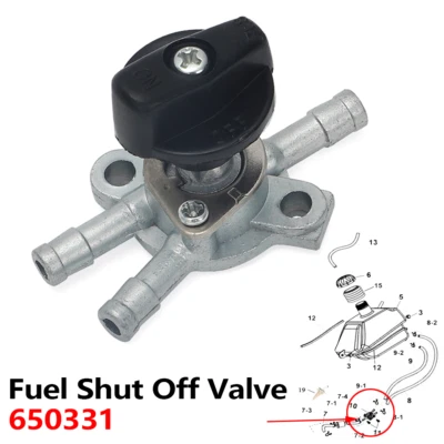 Válvula de cierre de combustible #650331 para E-Ton Sierra Impuls 90 Viper 50M Viper Polaris Foto 1 de 4