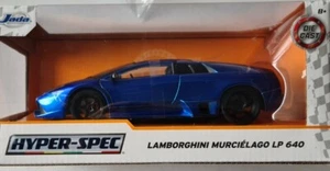 Jada 1/24 Hyper-Spec Lamborghini Murcielago LP 640 Diecast Blue - Picture 1 of 1