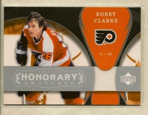 2007-08 Upper Deck Trilogy Honorary Swatches BOBBY CLARKE Game-Used Jersey