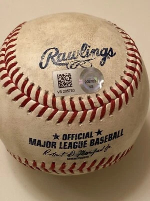 MLB Authenticated-Eugenio Suarez GO to Rojas/Aguilar & Barnhart vs Thompson Ball - Image 1 of 4