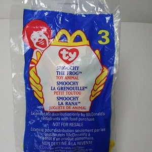 1999 McDonald's #3 " SMOOCHY THE FROG" - Ty Teenie Beanie Collectible Plush - Picture 1 of 7