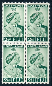 FIJI 1948 ROYAL SILVER WEDDING SG270 BLOCK OF 4 MNH - Picture 1 of 1