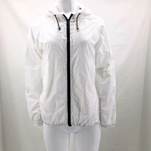 GIACCA donna HLZBLZ bianca leggera full zip con cappuccio coulisse taglia XS 1588 - Foto 1 di 9