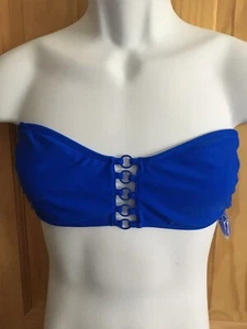 No Boundries Women’s L(11-13) Bikini Top w/Removable Cups & Strap Blue - Picture 1 of 7