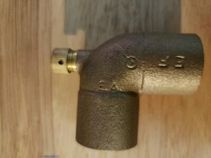 90 degree copper fitting CCDL0340-NL - 3/4" - Picture 1 of 4