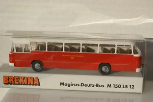 Scala H0 1:87 Brekina 59504 Magirus bus ferroviario M 150 LS 12 in confezione originale - Foto 1 di 2