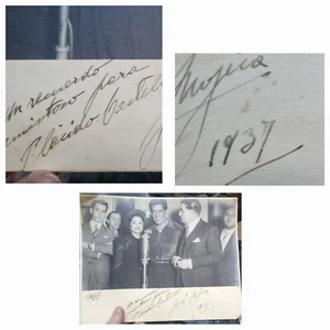 Tenor José Mojica signed Photo Plácido Castelló Photographer 23 cm x 29 cm 1937 - Picture 1 of 4
