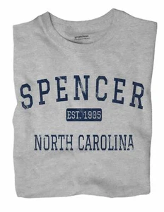 Spencer North Carolina NC T-Shirt EST - Picture 1 of 6