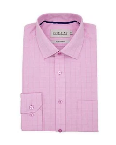 Camisa a Cuadros Doble Dos Hombre Manga Larga GS4235 Talla 15 a 23, 2 Colores - Imagen 1 de 24