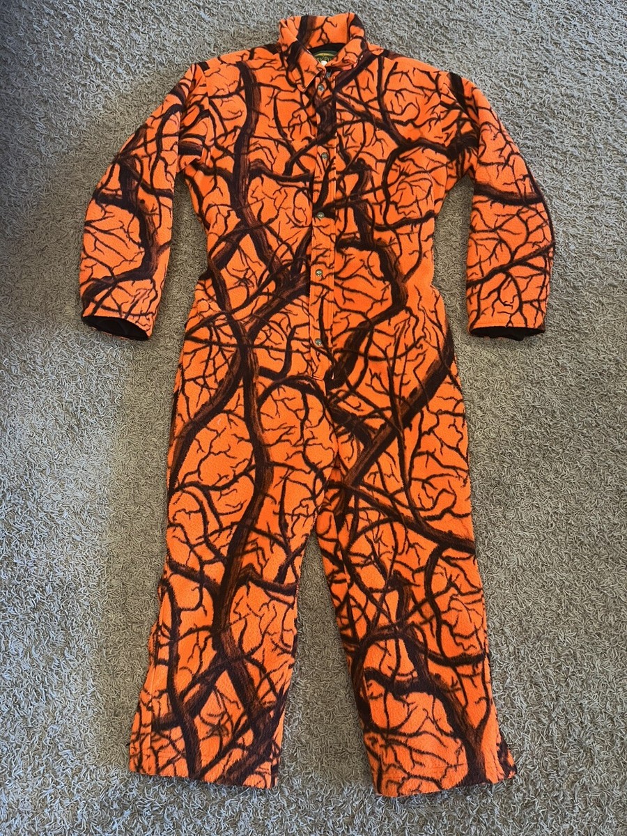 orange camo hunting coveralls