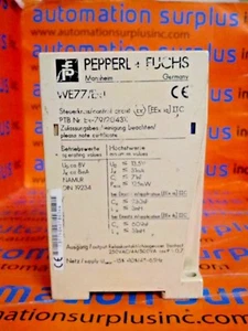 PEPPERL FUCHS WE77-Ex1 SWITCH ISO RELAY OUT *USED - Picture 1 of 2