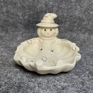 Lenox Scarecrow Candy/Trinket Dish White With Gold Accents - Picture 1 of 6