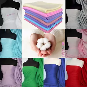 Soft Fine Rib 100% Cotton Knit T-Shirt Material Oeko-Tex Q61 By Tia Knight - Picture 1 of 68