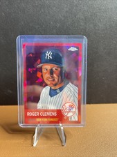 2022 Topps Chrome Platinum Fuchsia Atomic Refractors #327 Roger Clemens /100