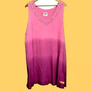 NWT Swim Beach Cover Up / Sundress by Sunshine Raised XL pink purple ombre - Picture 1 of 7