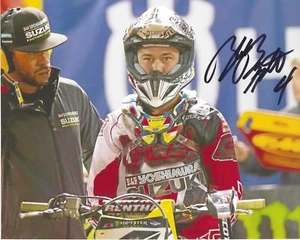 Foto firmada 8 x 10 BLAKE BAGGETT MOTOCROSS CARRERAS SUPERCROSS envío gratuito - Imagen 1 de 1