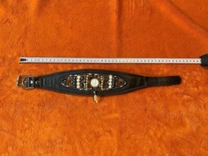 Windhundehalsband, handgearbeitet, Leder mit tollen Applikationen (Echtgold)! - Bild 1 von 1